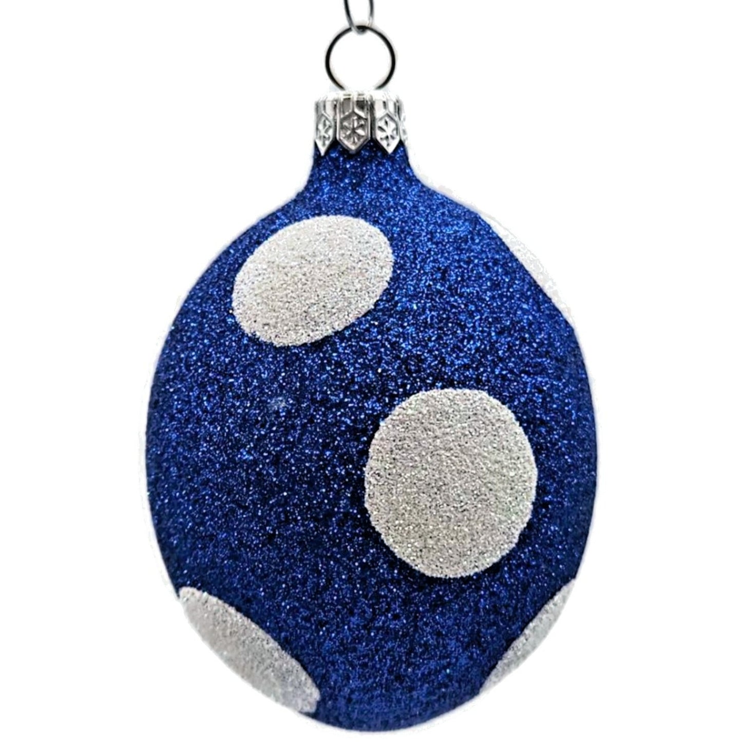 Patricia Breen Eggs Blue Polka Dot White Easter Christmas Spring Tree Ornament