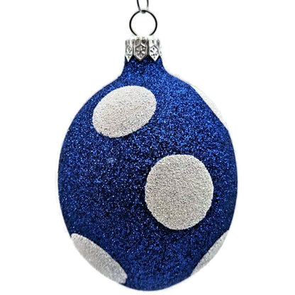 Patricia Breen Eggs Blue Polka Dot White Easter Christmas Spring Tree Ornament
