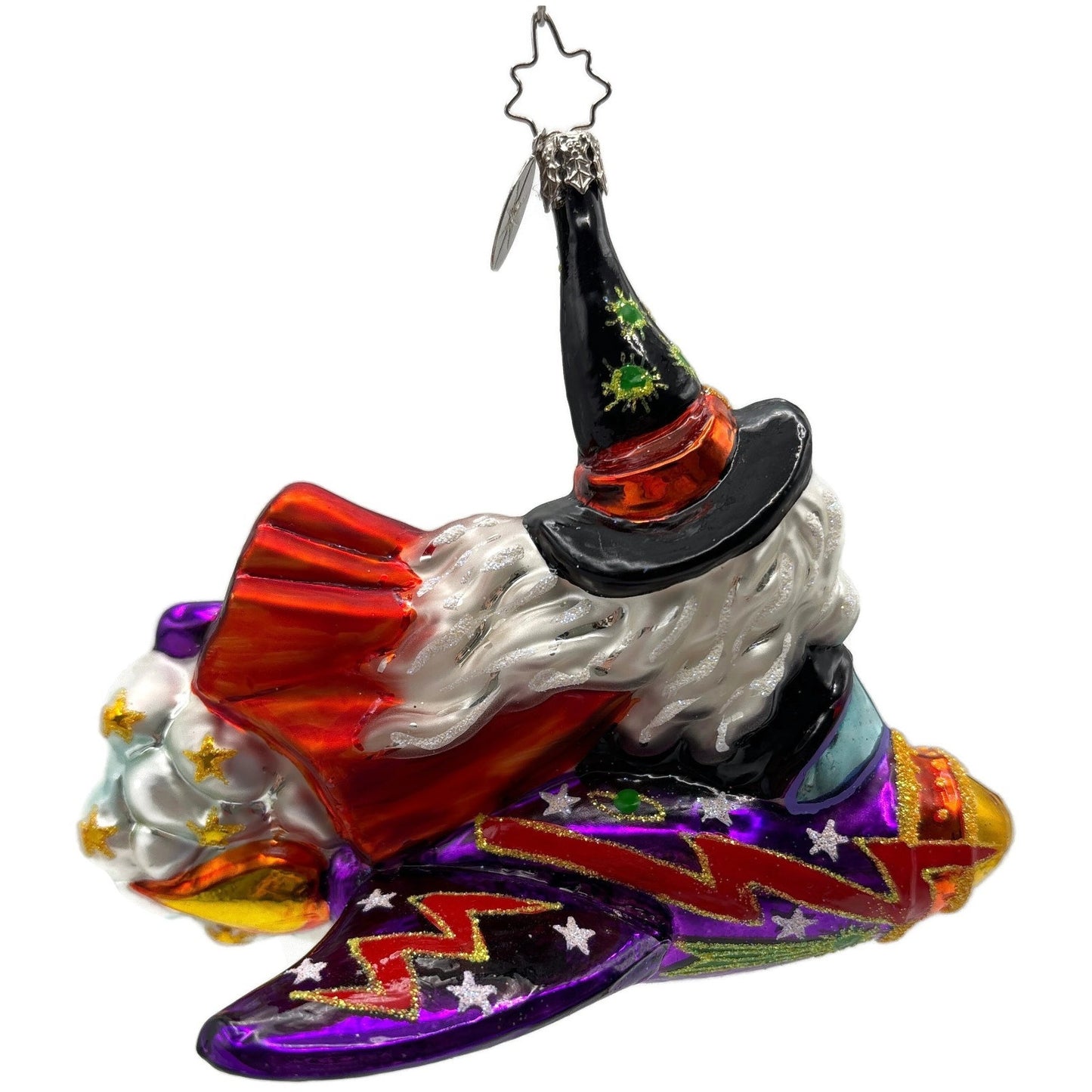 Christopher Radko Broomer Zoomer Witch Halloween Christmas Tree Ornament 1011692