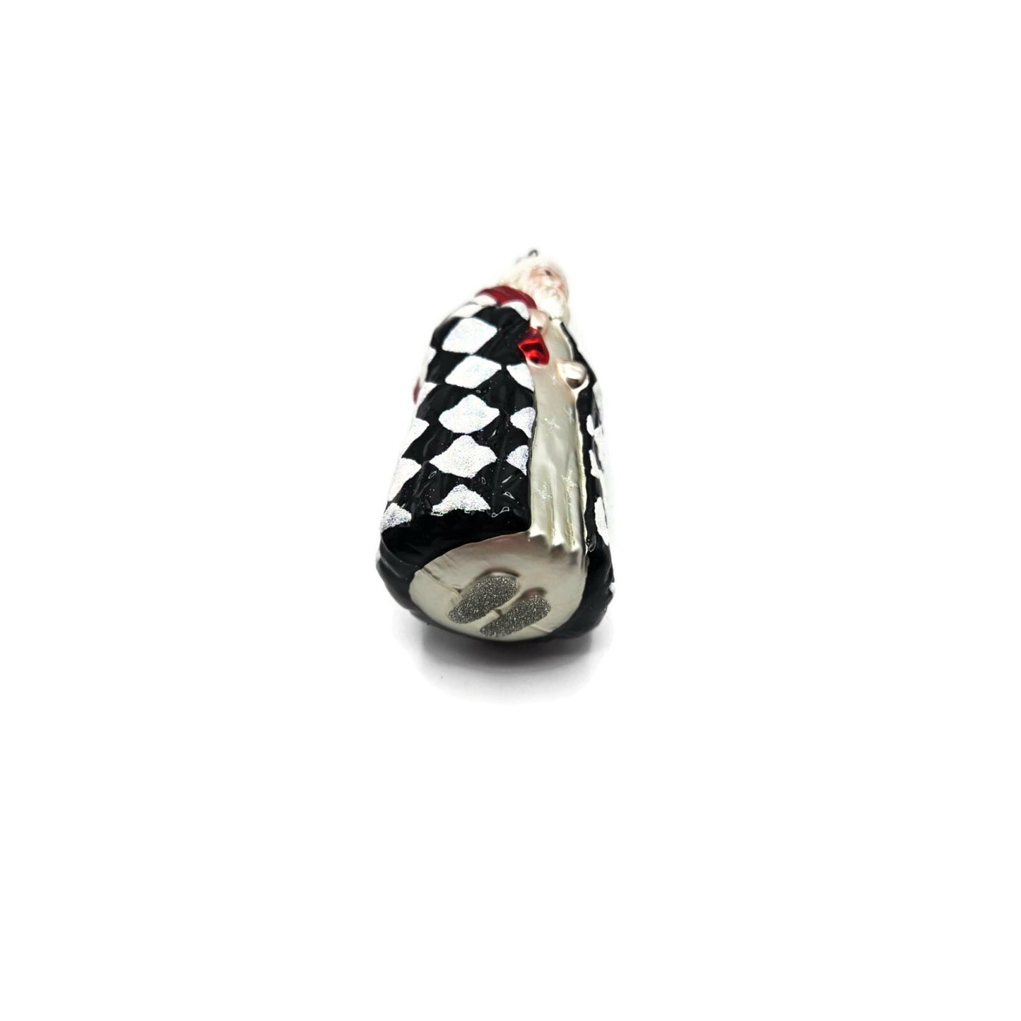 Ornament Patricia Breen Saint Louis Santa Claus Black White Checkered Christmas