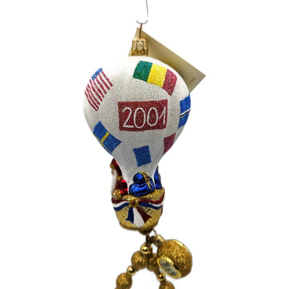 Patricia Breen Citizen of the World Santa Claus Balloon Christmas Tree Ornament