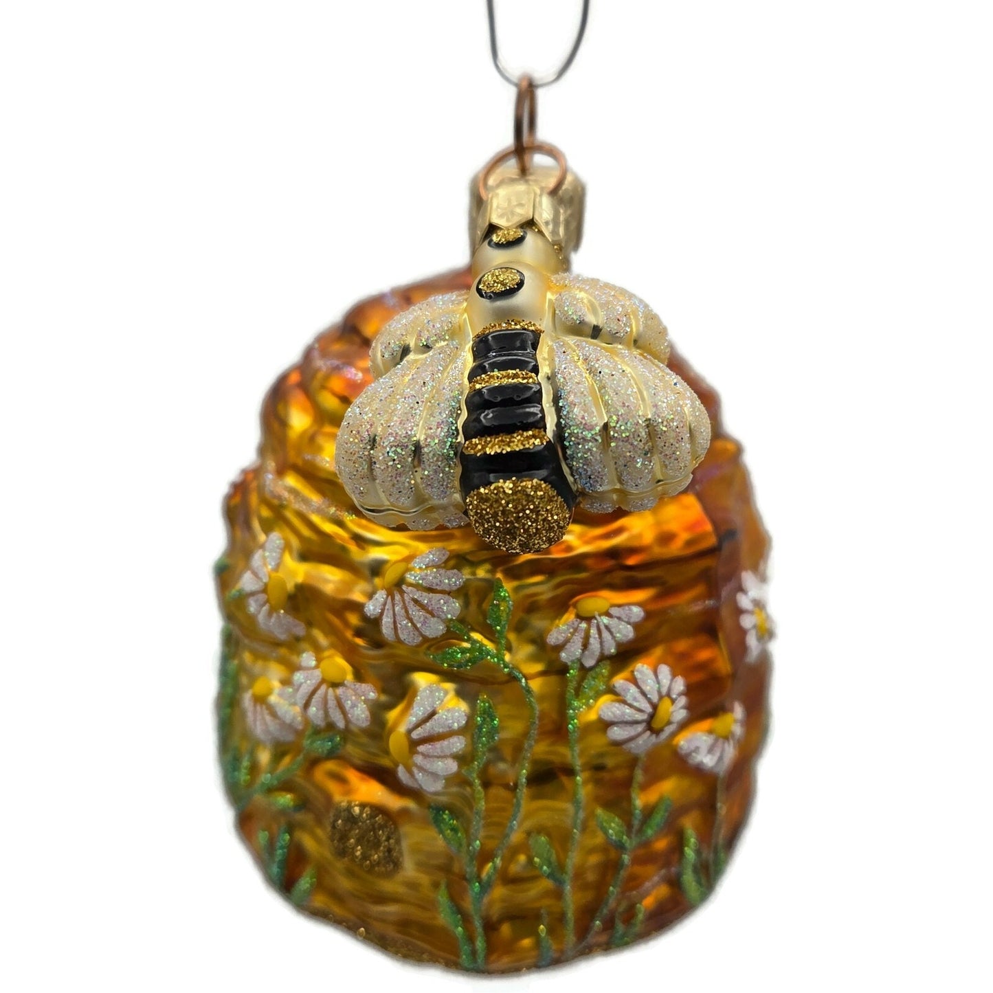 Patricia Breen Devonshire Beeskep Bees Flowers Gold Spring Christmas Ornament