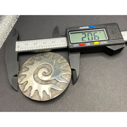 CII Ernesto Rodriguez Ocampo Stylized Sun Brooch Pendant 925 Sterling Silver