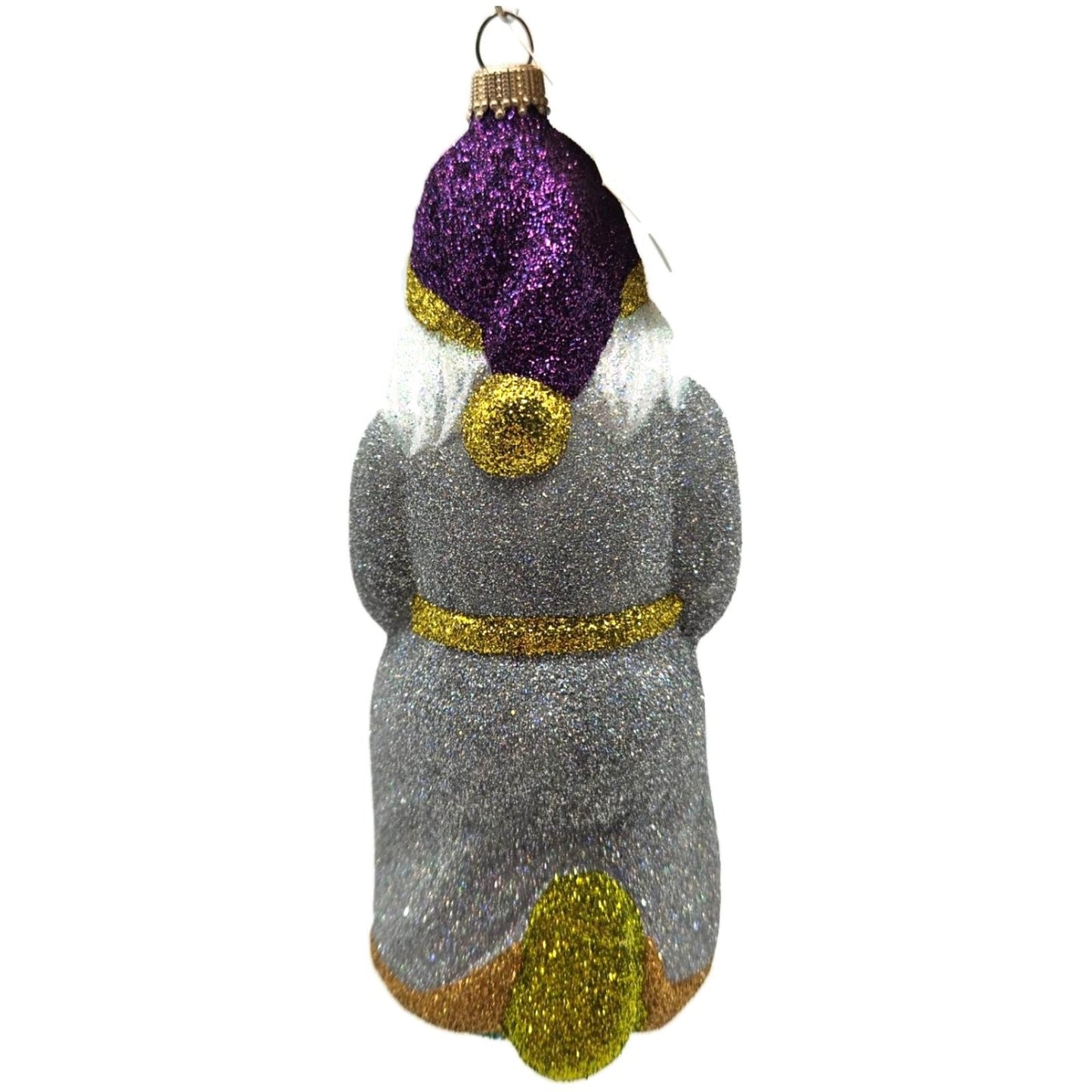 Larry Fraga Heavenly Sounds Glitter Series Santa Claus Christmas Tree Ornament