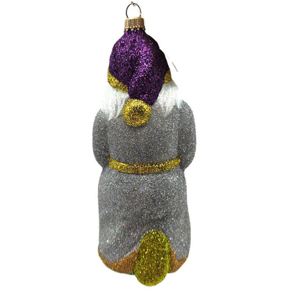 Larry Fraga Heavenly Sounds Glitter Series Santa Claus Christmas Tree Ornament