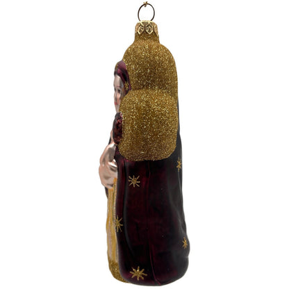 Patricia Breen Madonna of The Sun Bordeaux Stars Religious Christmas Ornament