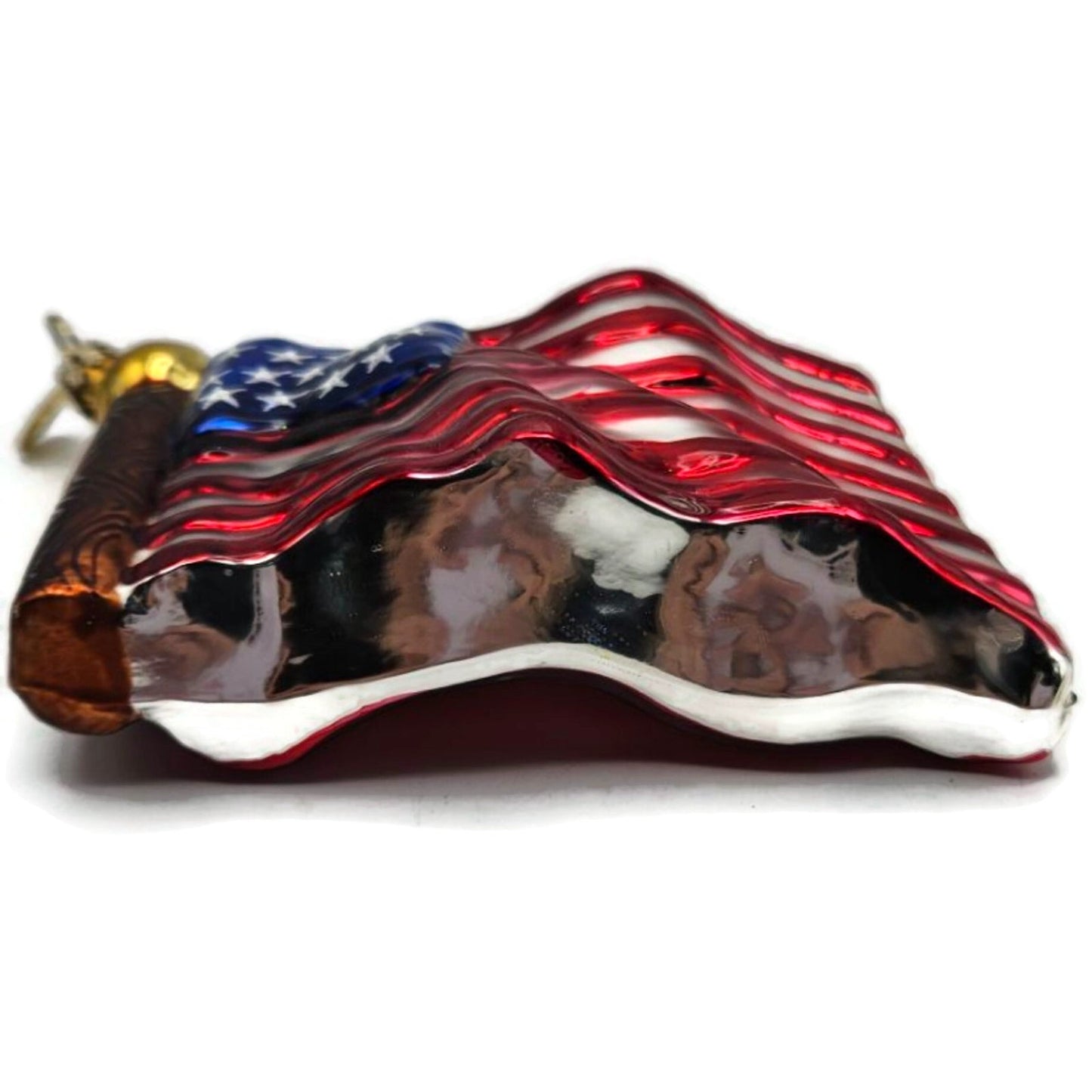 Christopher Radko Stars and Stripes Little Gems American Flag Ornament 02-0723-0