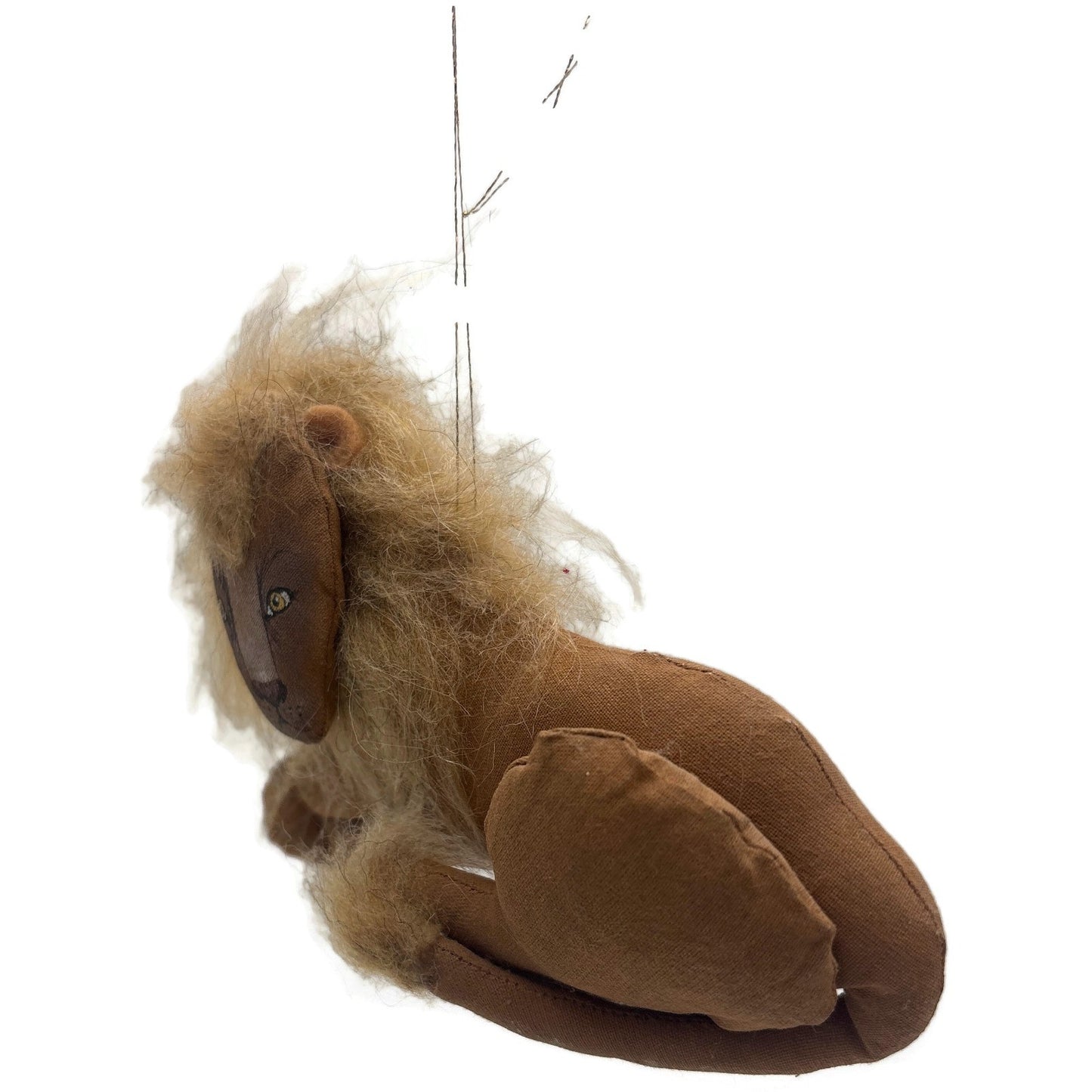 Gladys Boalt Circus Lion Fabric Animal Handmade Christmas Tree Ornament Signed