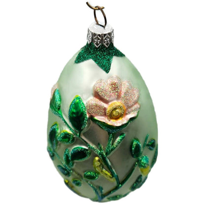 Patricia Breen Chrysalis Egg Insect Green Flowers Easter Christmas Tree Ornament