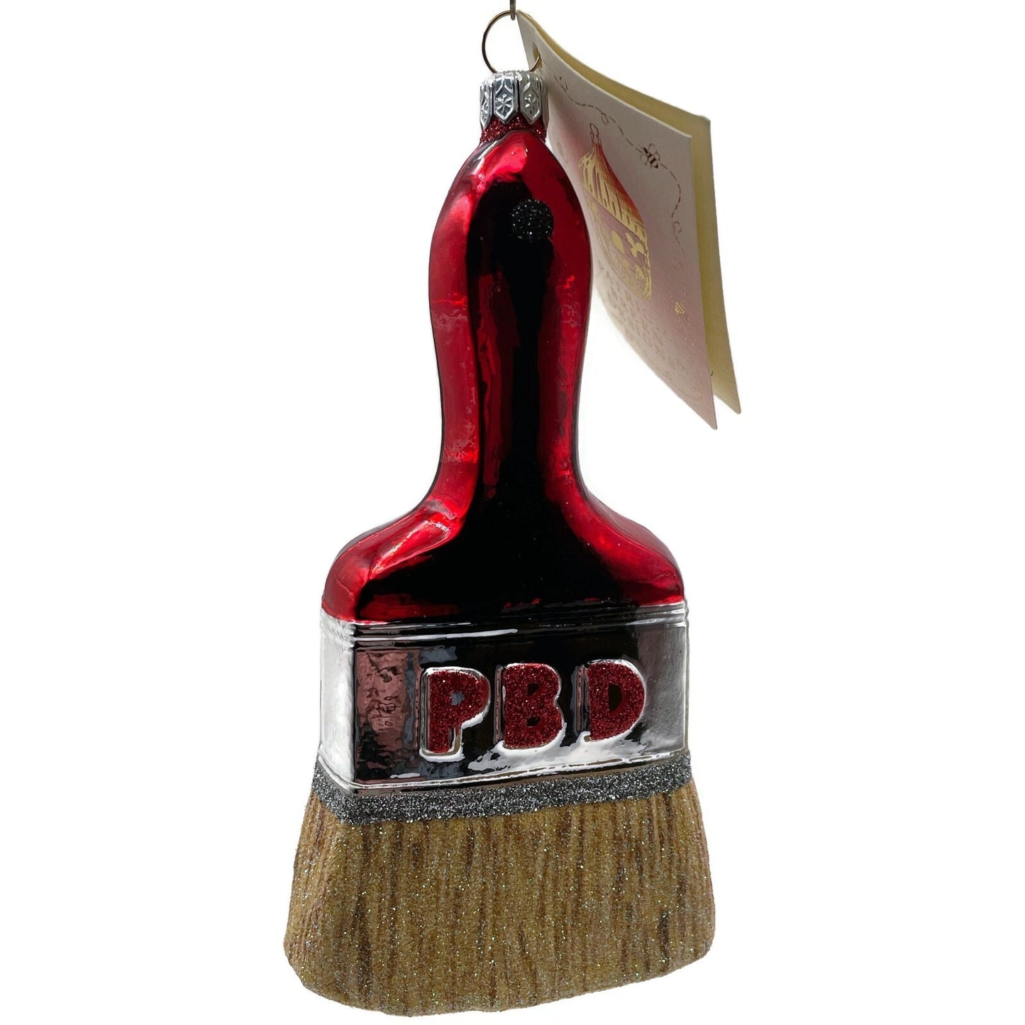 Patricia Breen Ornament PB Paint Brush Holly Art Red Christmas Holiday Tree Deco