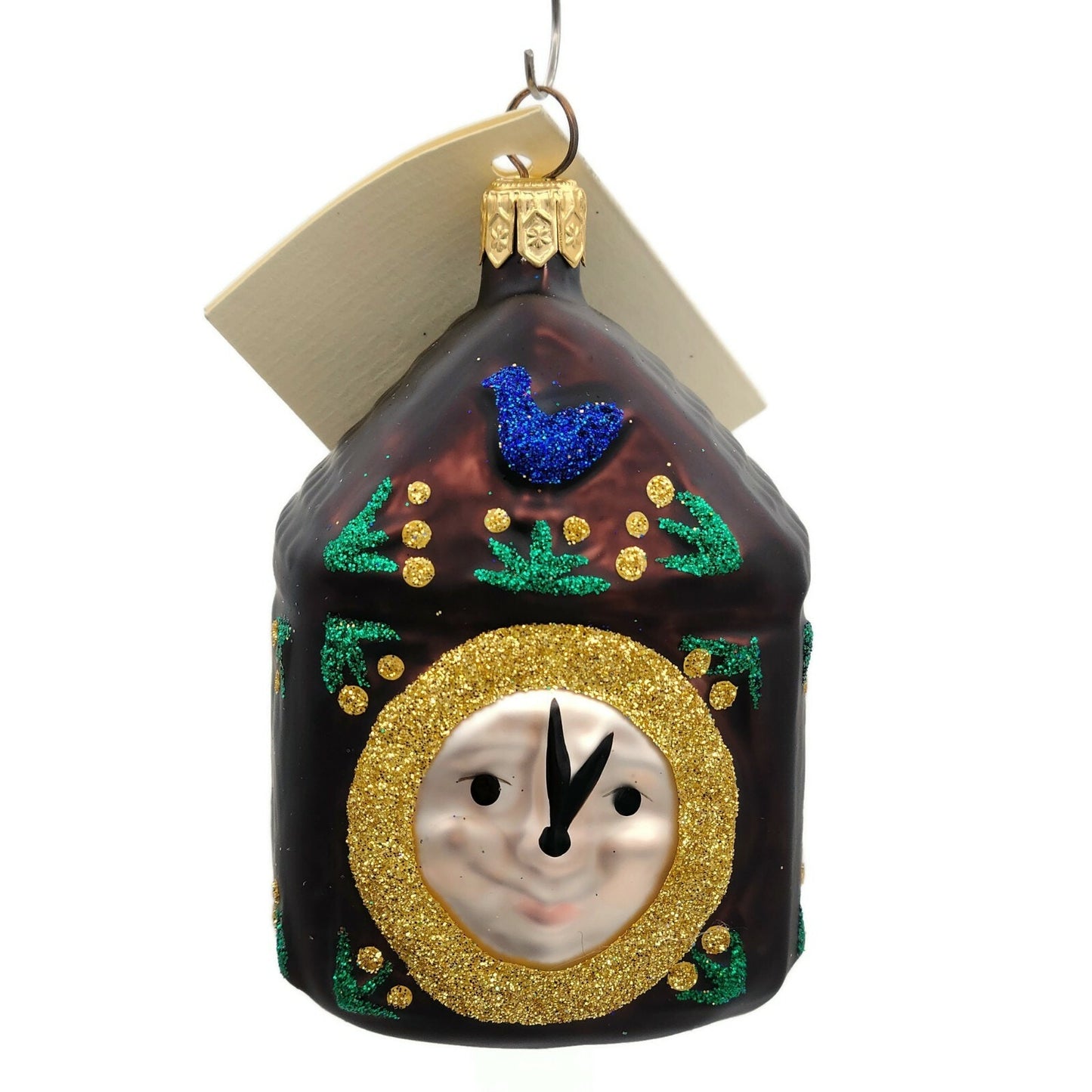 Patricia Breen Hickory Dickory Clock Brown Bird Christmas Holiday Ornament 9611B