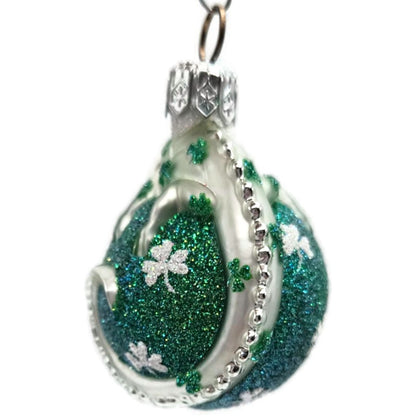 Patricia Breen Miniature Chameleon Surprise Shamrocks St Patricks Day Ornament