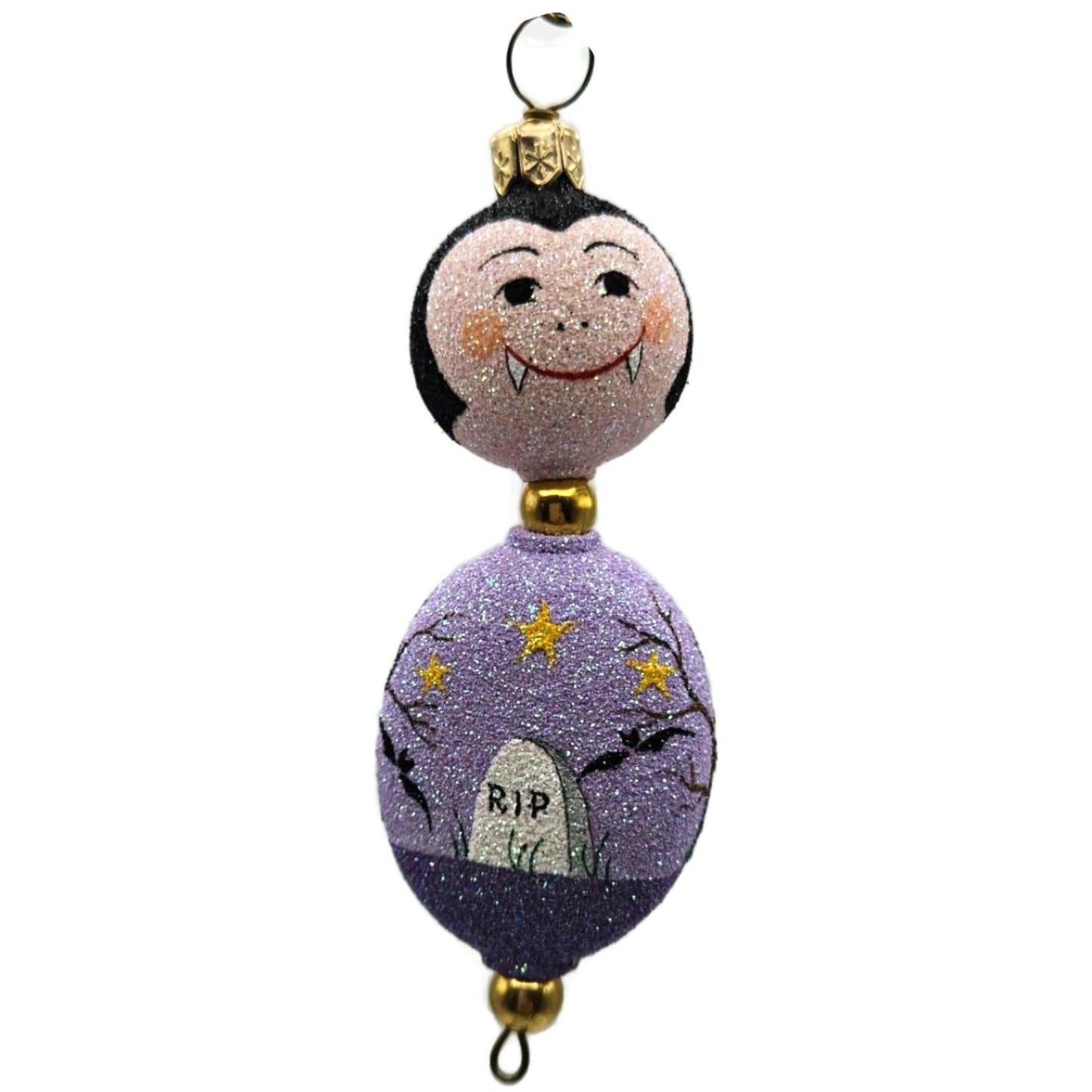 Patricia Breen Kinley Kinetics II The Count Moon Purple Halloween Ornament CATZ