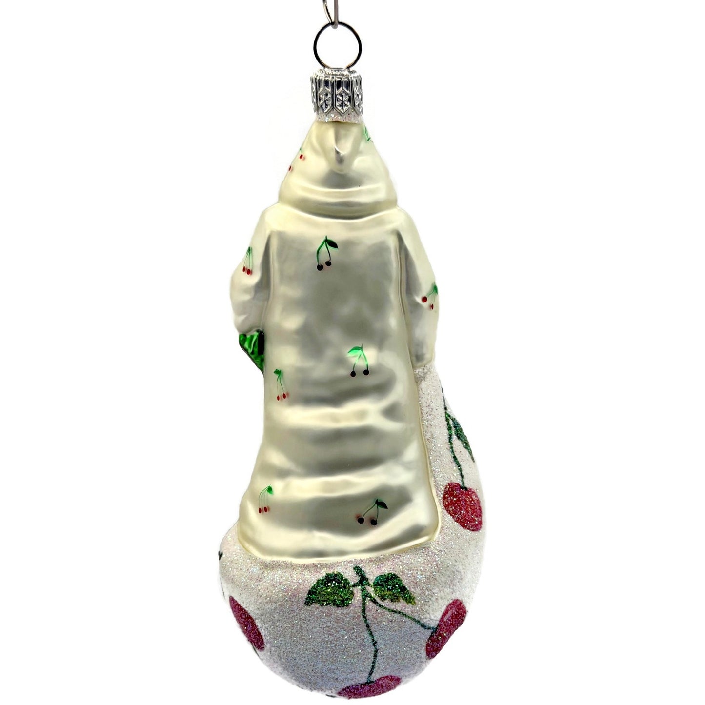 Patricia Breen Kris Kringle Market Day Cherries Santa Christmas Ornament 2197