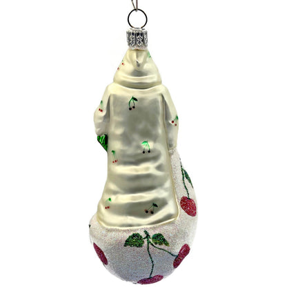 Patricia Breen Kris Kringle Market Day Cherries Santa Christmas Ornament 2197