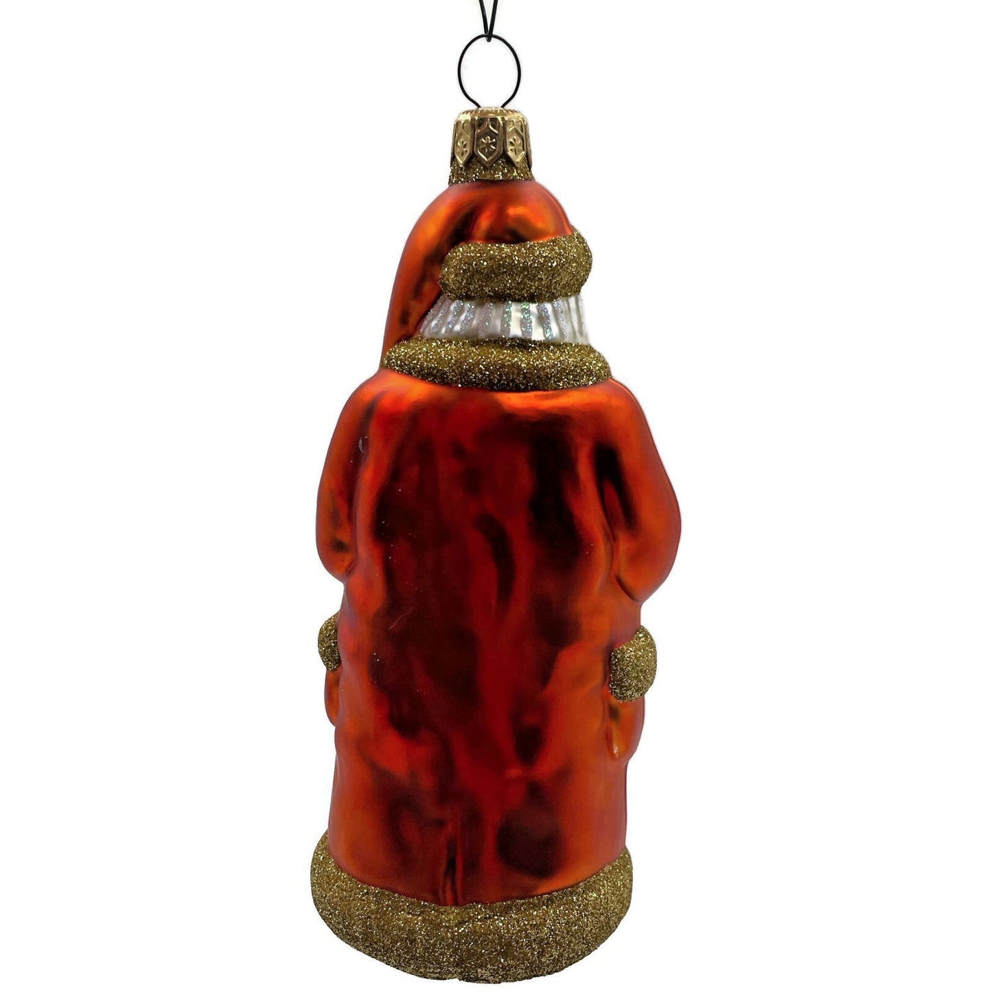 Patricia Breen Trustee Garden Santa Claus Orange Spring Christmas Tree Ornament