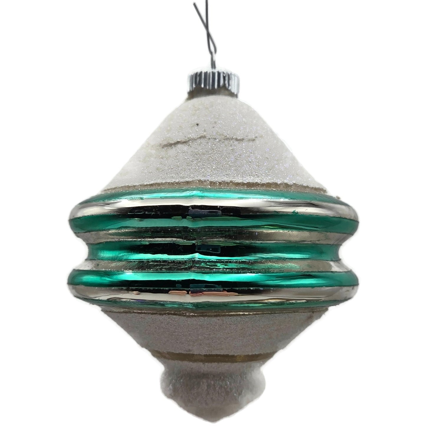 Christopher Radko Shiny Brite Snow Tops Christmas Tree Ornament Set 4001370