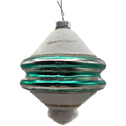 Christopher Radko Shiny Brite Snow Tops Christmas Tree Ornament Set 4001370