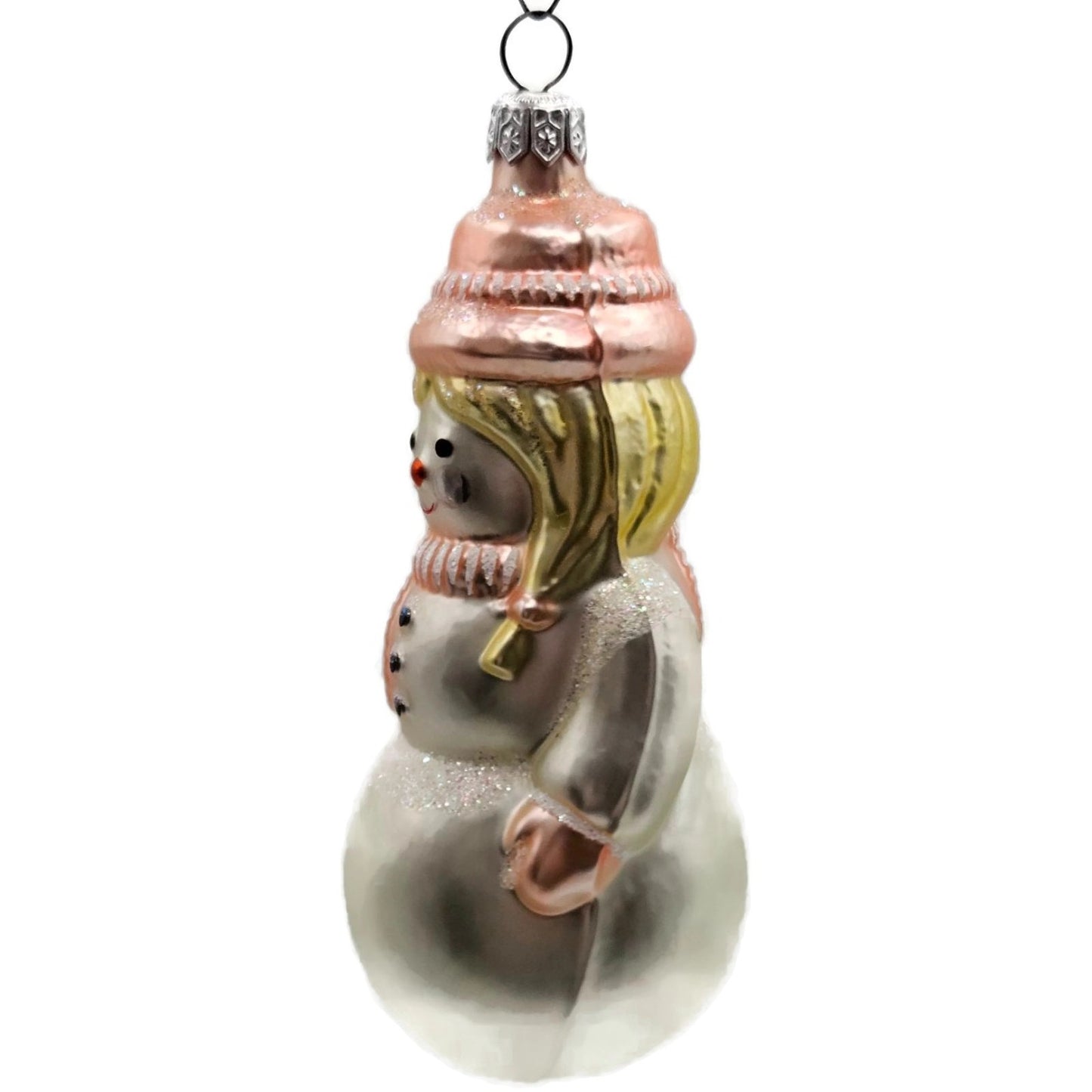Patricia Breen Snowwoman Pink Scarf Hat Gloves Winter Christmas Tree Ornament