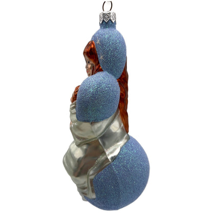 Patricia Breen Seated Madonna Blue Stars Christian Jesus Christmas Tree Ornament