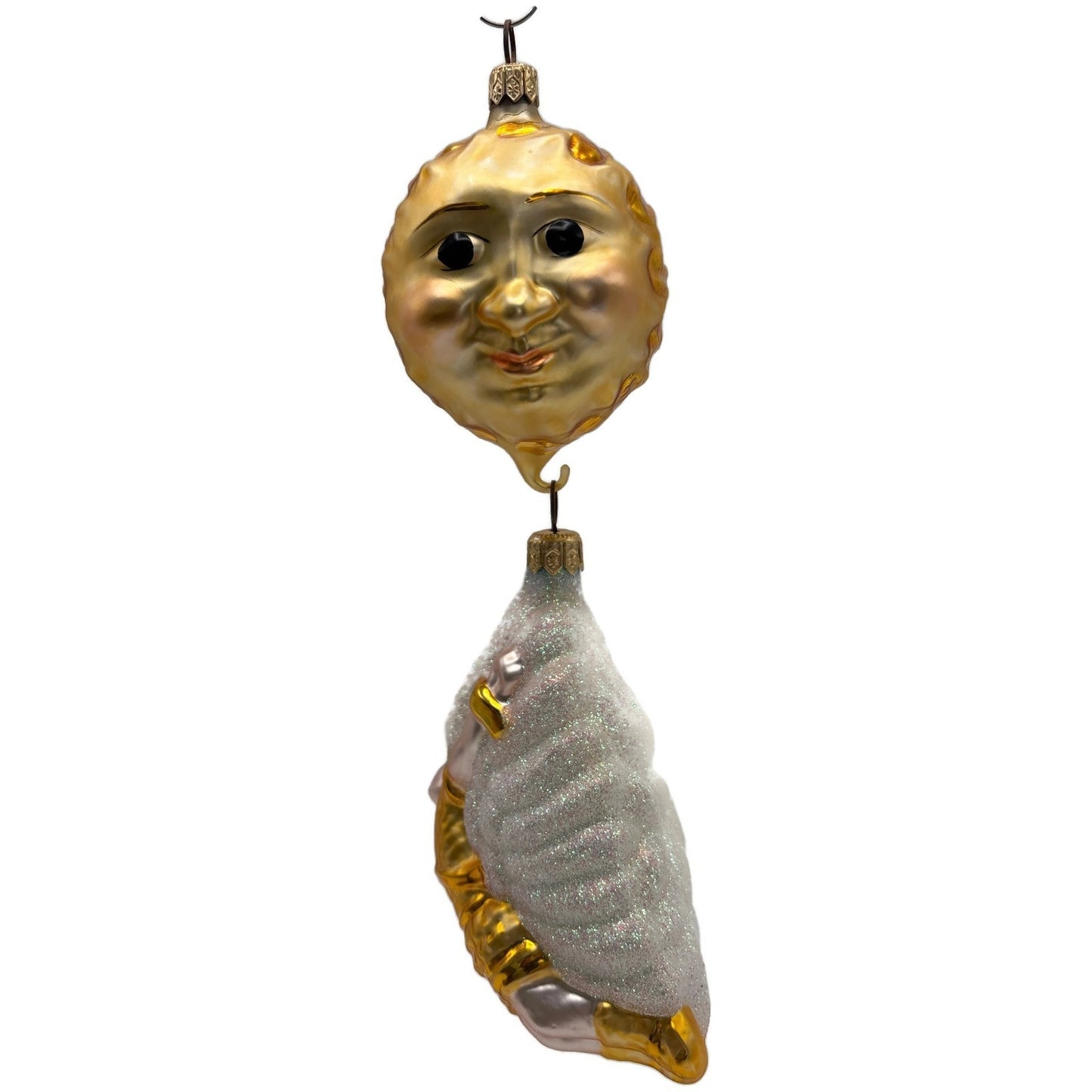 Patricia Breen Icarus Flies Gold White Sun Mythology Christmas Tree Ornament