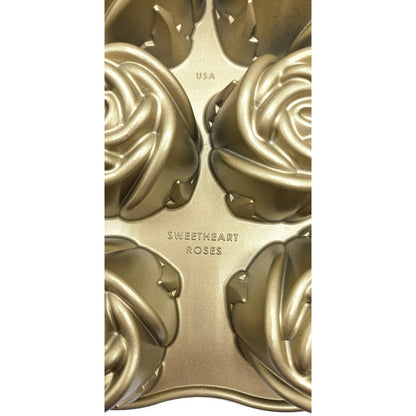 Sweetheart Rose Pan Mini Bundt Cakelet Non Stick Williams Sonoma Nordic Ware