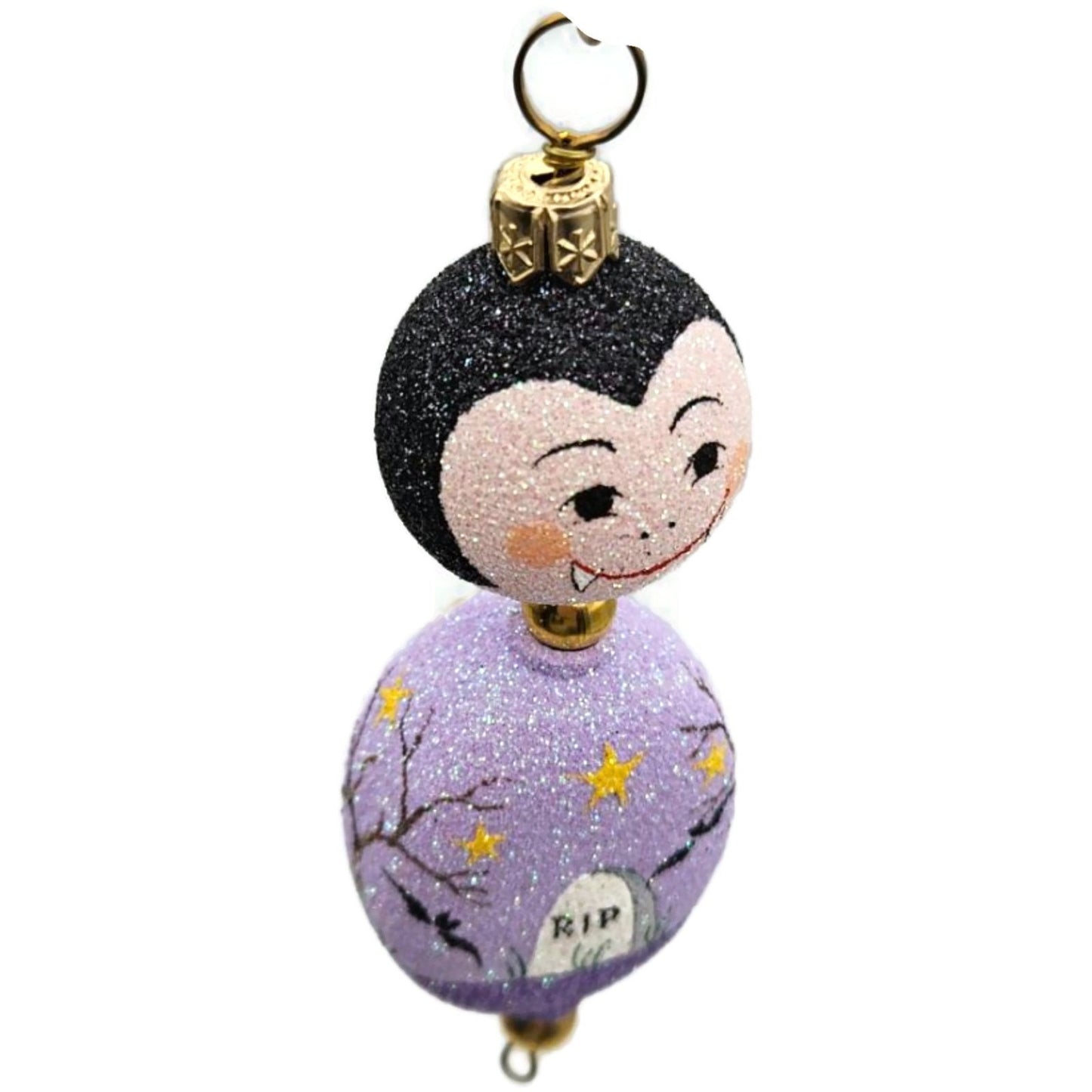 Patricia Breen Kinley Kinetics II The Count Moon Purple Halloween Ornament CATZ