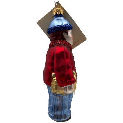 Patricia Breen Henrys First Day of School Red Blue Boy Christmas Ornament 9719