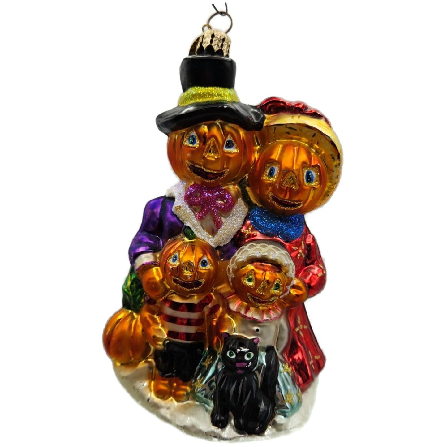 Christopher Radko The Patch worthies Orange Pumpkin Halloween Ornament 01-0518-0