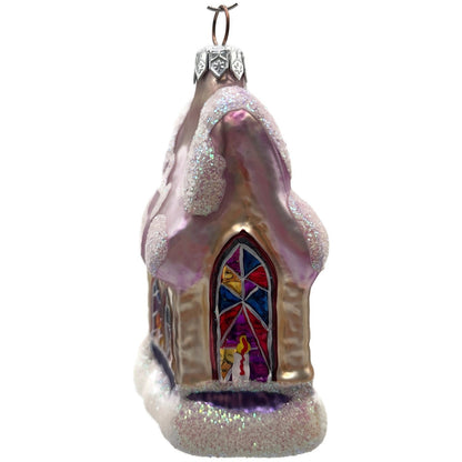 Christopher Radko Midnight Mass Chapel Church Christmas Tree Ornament 94-913-3