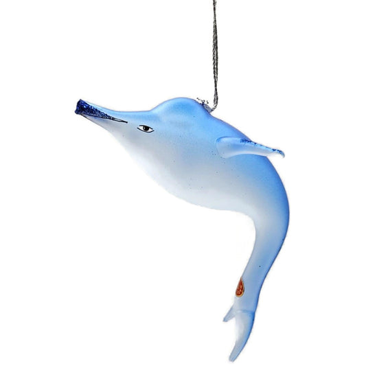 Sofferia De Carlini Delfrost Twinklefin Dolphin Italian Christmas Tree Ornament