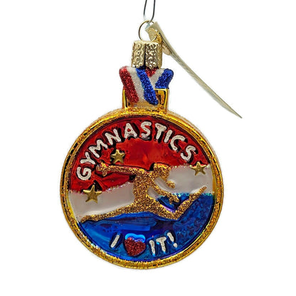 Old World Christmas Gymnastics Gold Medal Christmas Tree Ornament OWC 44145