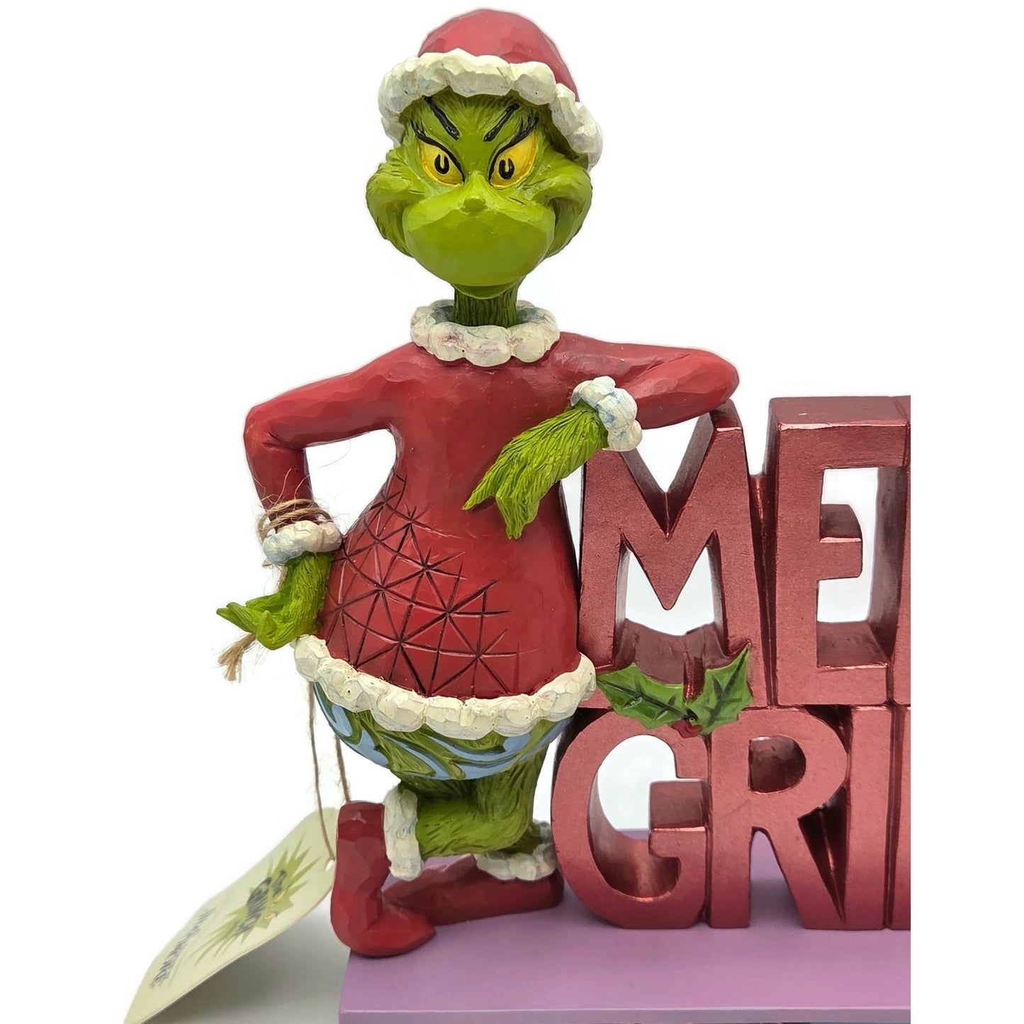 The Grinch Merry Grinchmas Christmas Jim Shore Dr. Seuss Whimsical Sign 6015221