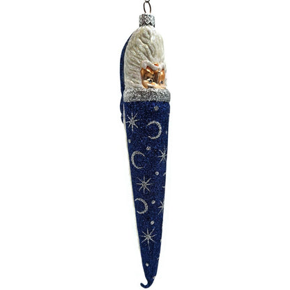 Patricia Breen Bowman Santa Claus Constellations Blue Stars Christmas Ornament