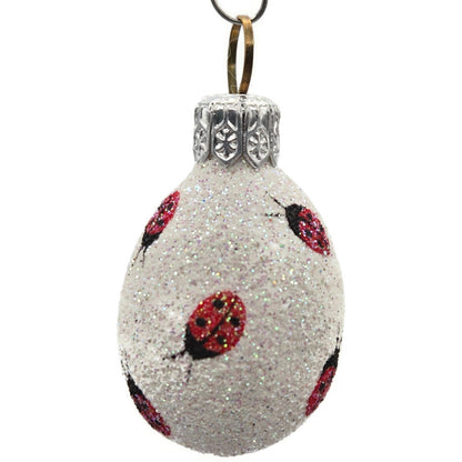 Patricia Breen Miniature Egg Ladybugs Glittered Easter Christmas Tree Ornament