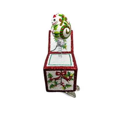 Patricia Breen Pop Goes the Chameleon Holly Clip On Christmas Tree Ornament 2782