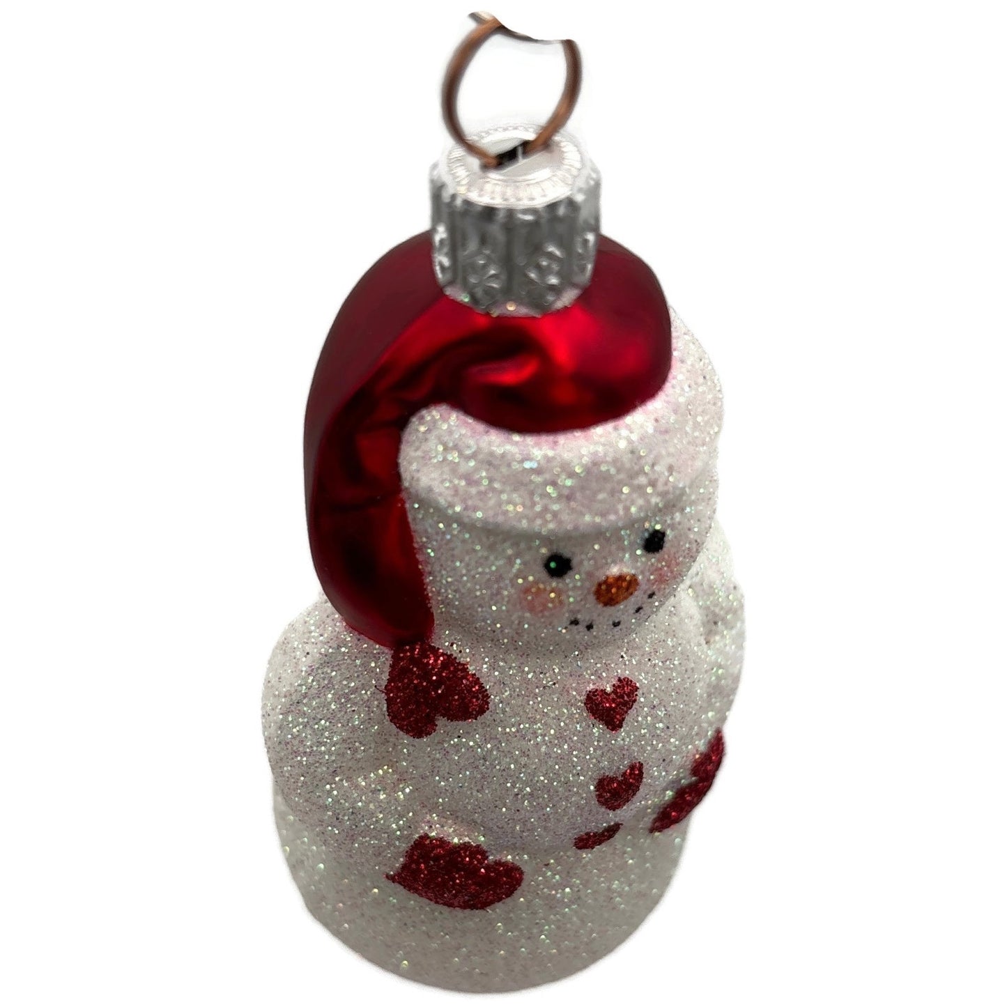 Patricia Breen Loving Snowman White Red Hearts Valentines Day Christmas Ornament