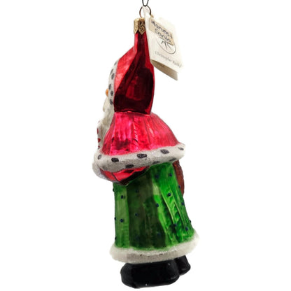 Christopher Radko Harvest Santa Claus Fruit Basket Christmas Ornament 97-264-0