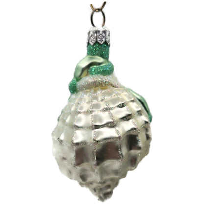 Patricia Breen Turitella Santa Green Aquatic Christmas Seashell Ornament 9939
