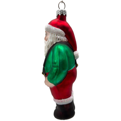 Patricia Breen Workshop Santa Green Shirt Red Pants Christmas Tree Ornament