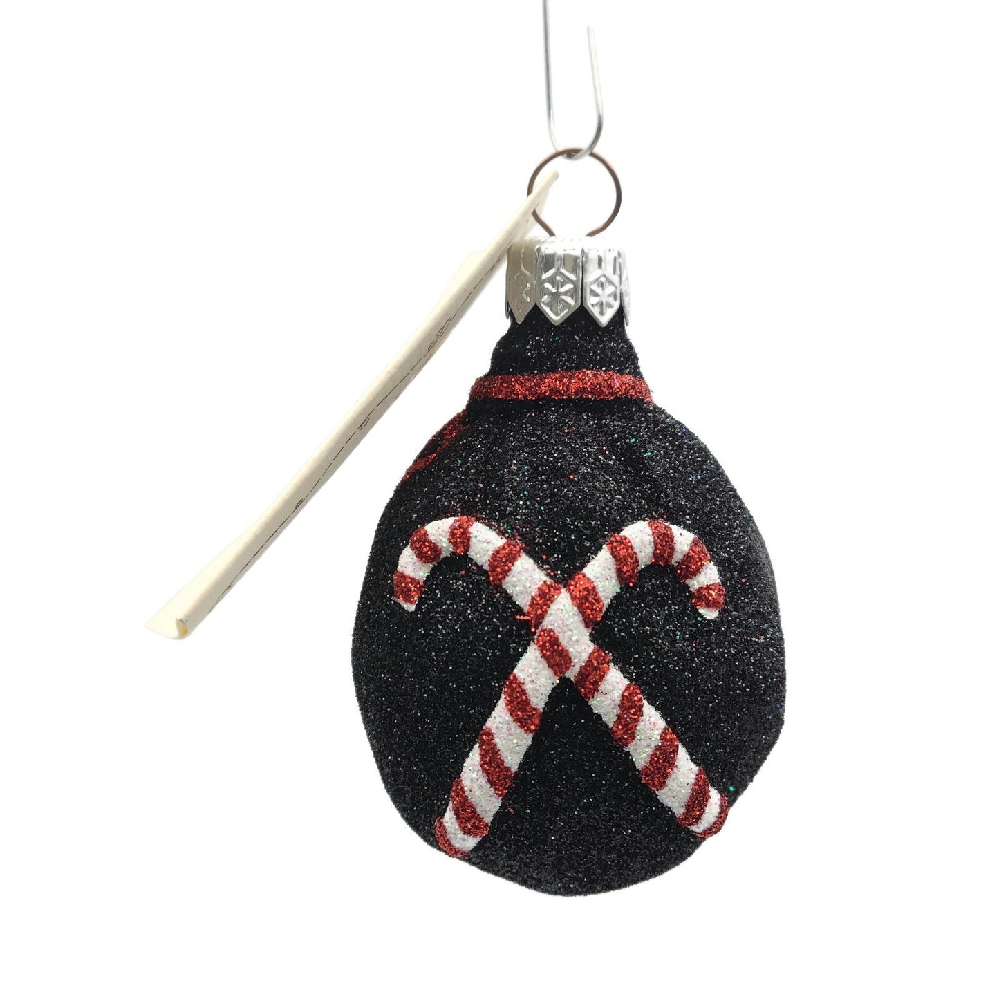 Patricia Breen Peppermint Sack Black Candy Canes Christmas Holiday Tree Ornament