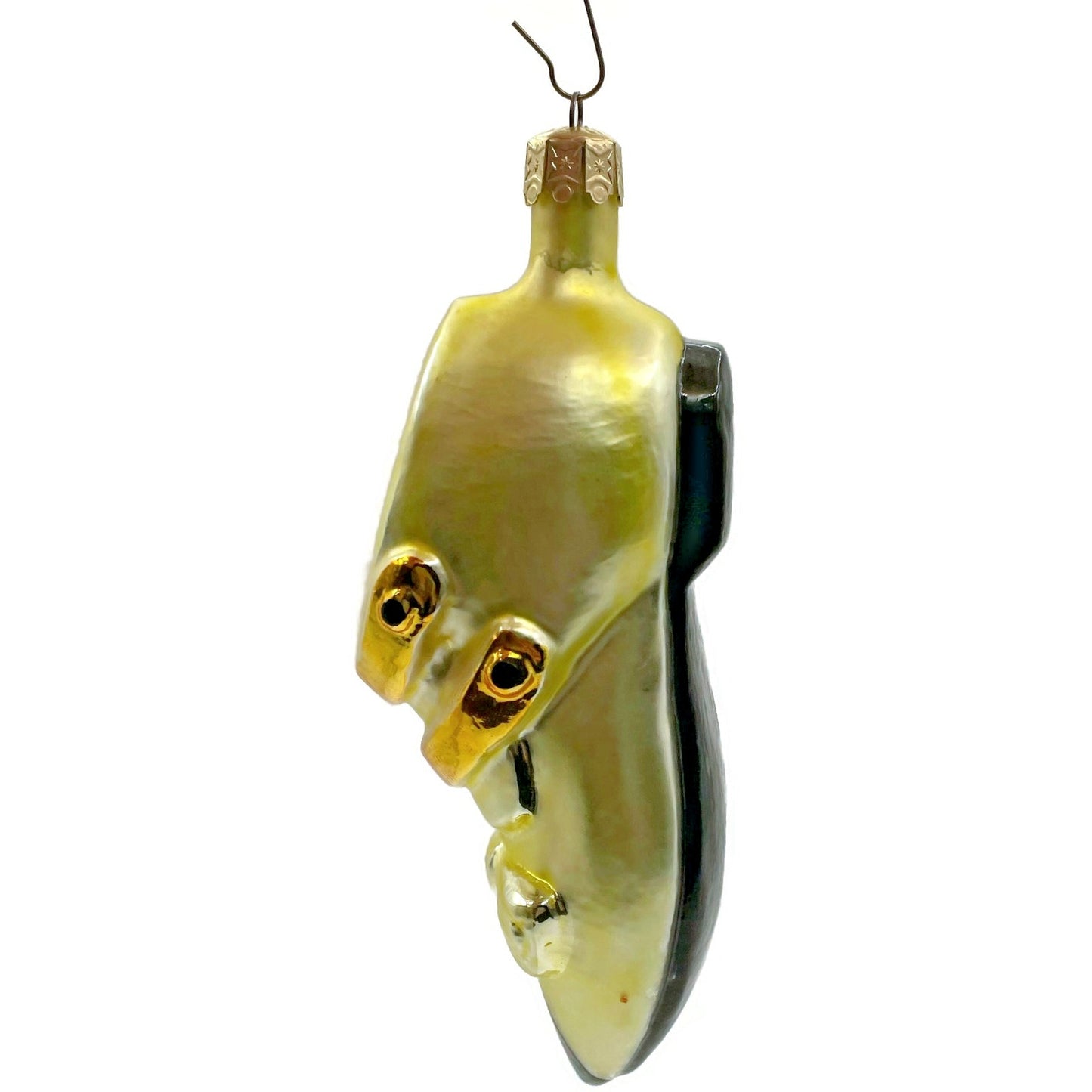 Christopher Radko Dapper Shoe Yellow Holiday Christmas Tree Ornament 91-003-0