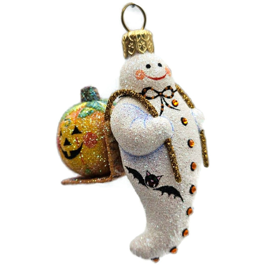 Patricia Breen Halloween Delivery White Orange Pumpkin Christmas Tree Ornament