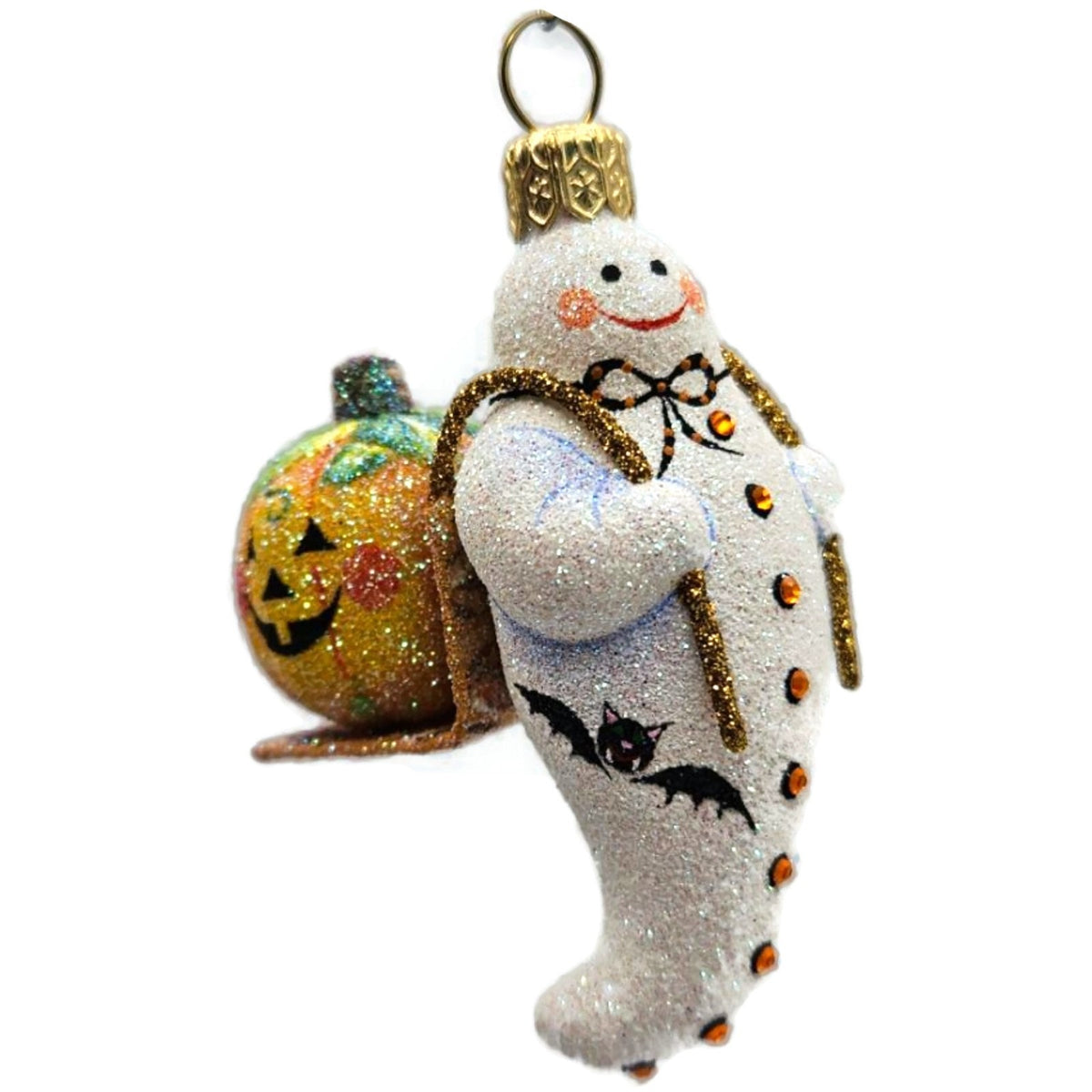 Patricia Breen Halloween Delivery White Orange Pumpkin Christmas Ornament 2825