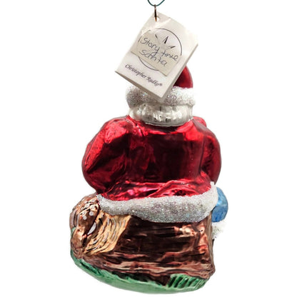 Christopher Radko Story Time Santa Claus Reindeer Christmas Ornament 95-0220