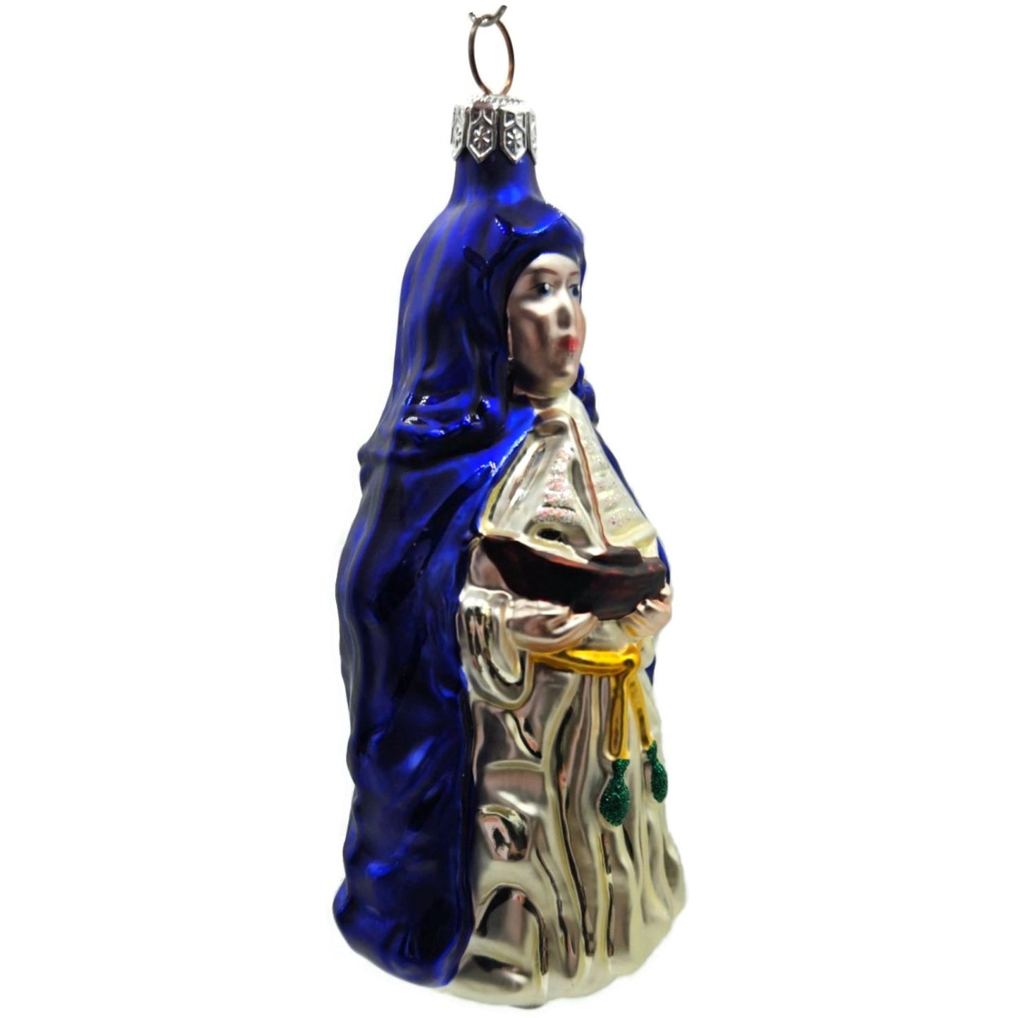 Patricia Breen Saint Ursula Cobalt Blue Sailboat Christmas Ornament Religious
