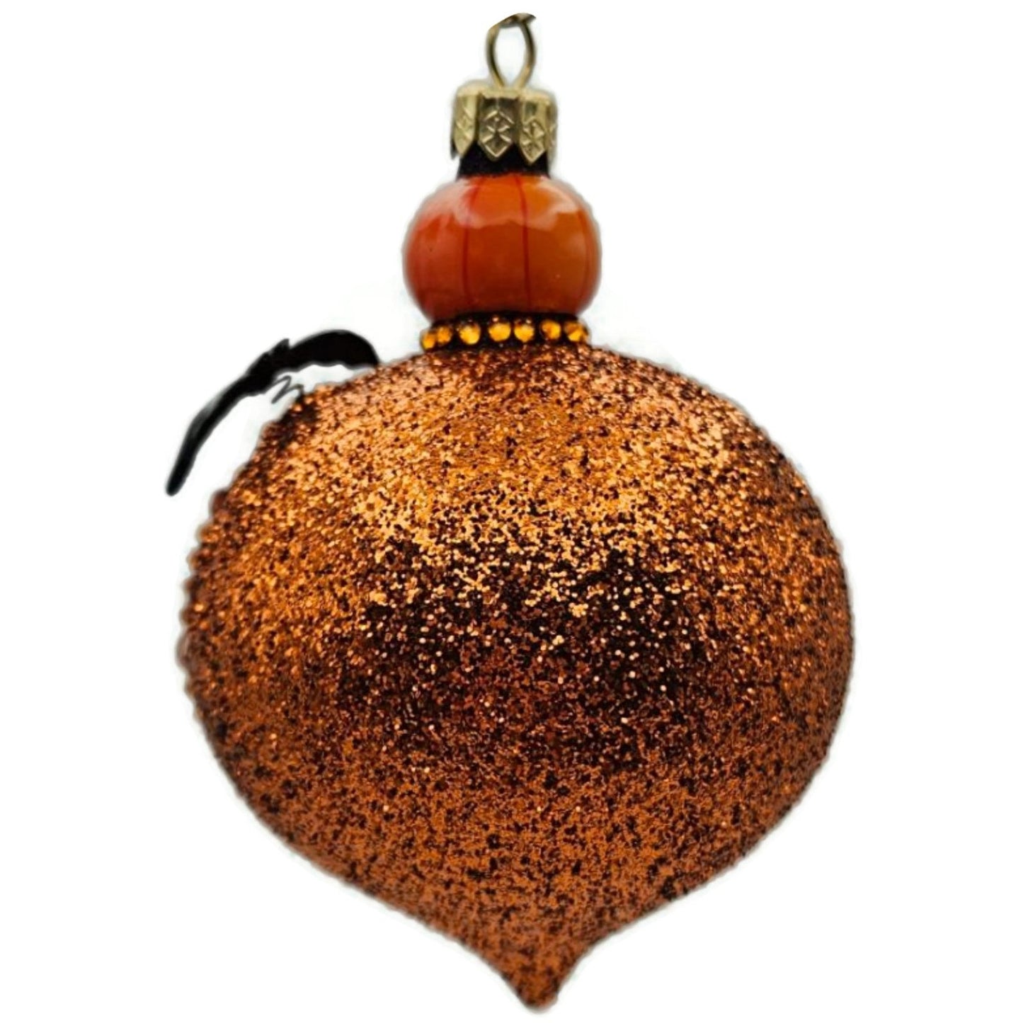 Patricia Breen Anniversary Reflector Jack-o-Lantern Chameleon Halloween Ornament