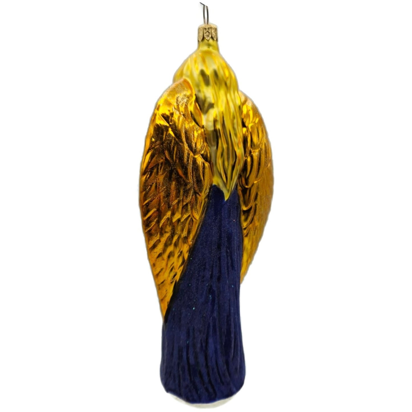 Christopher Radko Choir Angel Blue Gold Christmas Tree Ornament 97-044-0