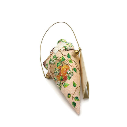 Patricia Breen Victorian Candy Cone Peaches Spring Christmas Tree Ornament