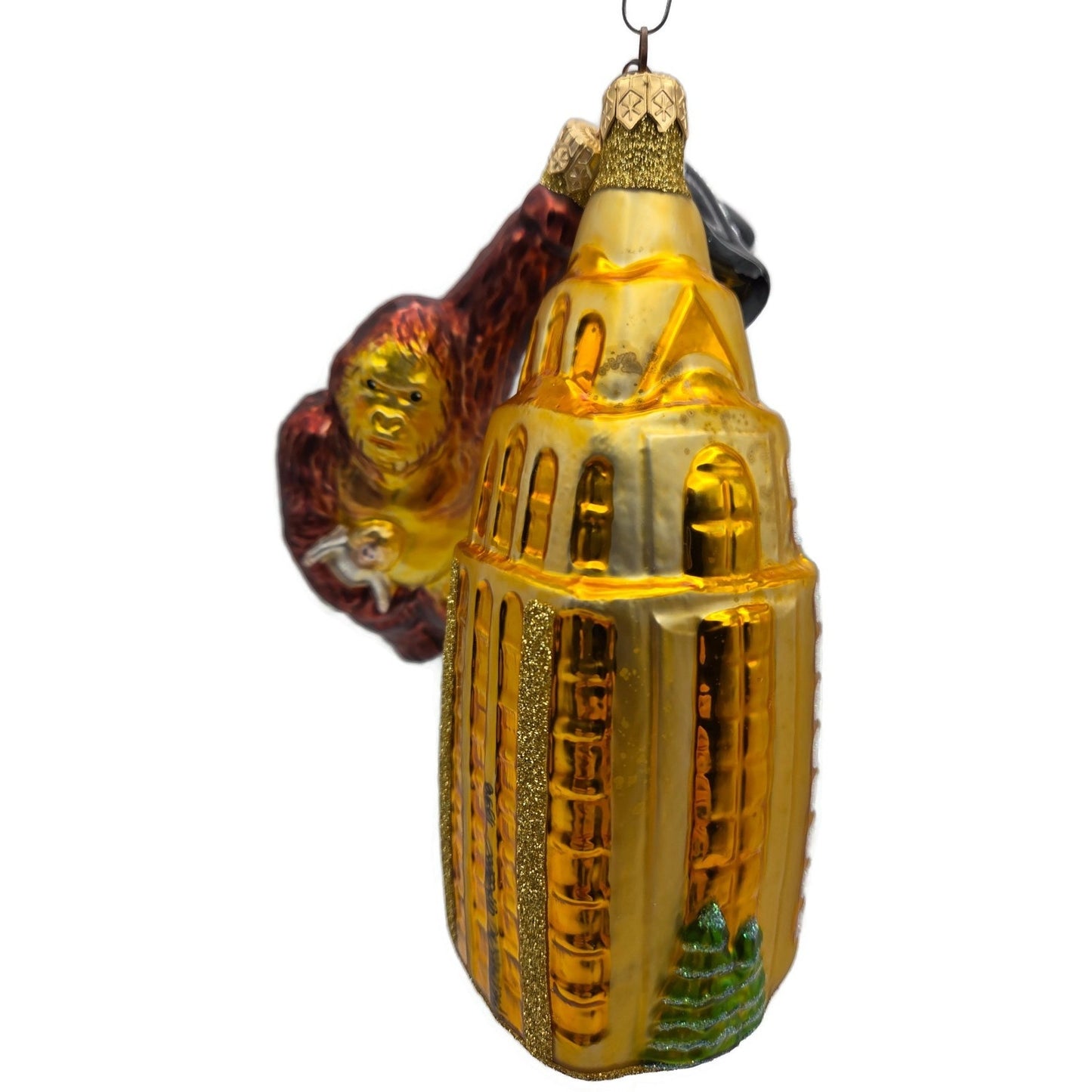Patricia Breen Manhattan Ape Gold Black Plane King Kong Christmas Tree Ornament